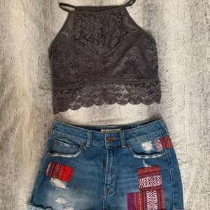 high neck bralette